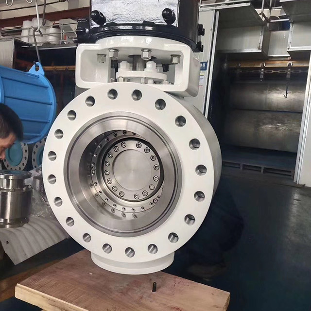 Ductile iron Flanged Butterfly Valve with Concentric type Vulcanized Seated