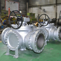 L Type Three Way Ball Valve With Integral Body Structure