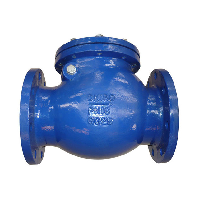 Ductile iron double flange industrial swing check valv