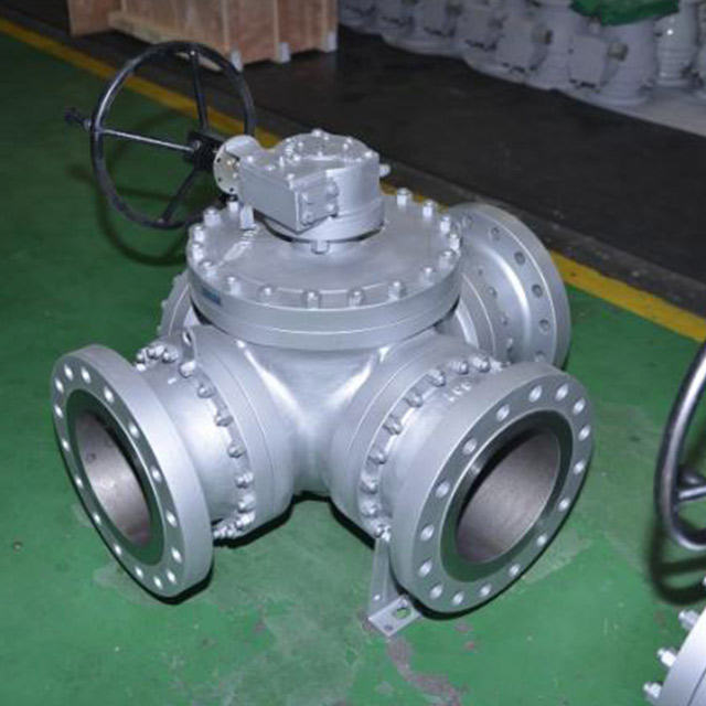 L Type Three Way Ball Valve With Integral Body Structure
