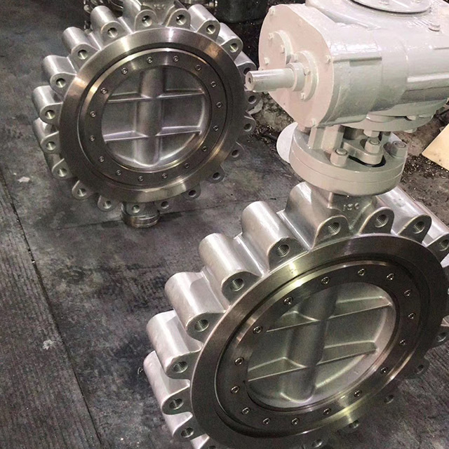 Ductile iron Flanged Butterfly Valve with Concentric type Vulcanized Seated