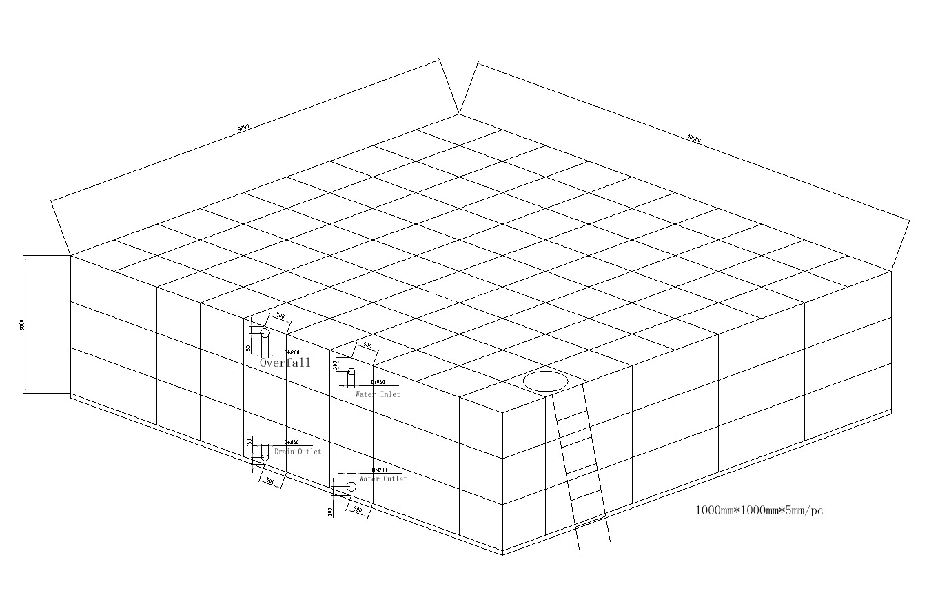 SMC Assembled Water Tank 